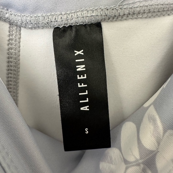 Anthropologie All Fenix Lottie Leggings Floral Light Lilac Gray High Rise Size S - Picture 9 of 13